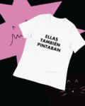 Camiseta-Básica-Mujer---Ellas-También-Pintaban---Blanca
