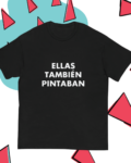 'Camiseta-Básica-Mujer---Ellas-También-Pintaban'-hombre-negra